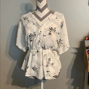 Womens floral blouse